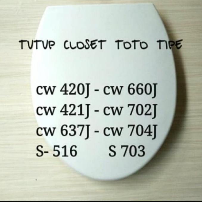 seat cover toilet, tutup closet duduk model Toto tutup WC murah