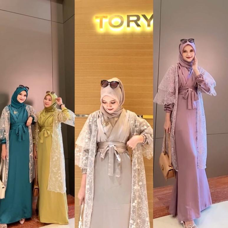 Discount New - Putri Dress Armani Silk Premium M-Xxl / Baju Dewasa Murah Terbaru 2022 / Gamis Kondangan / Dress Kondangan / Dress Pesta / Dress Terbaru 2022 / Dress Brokat Murah