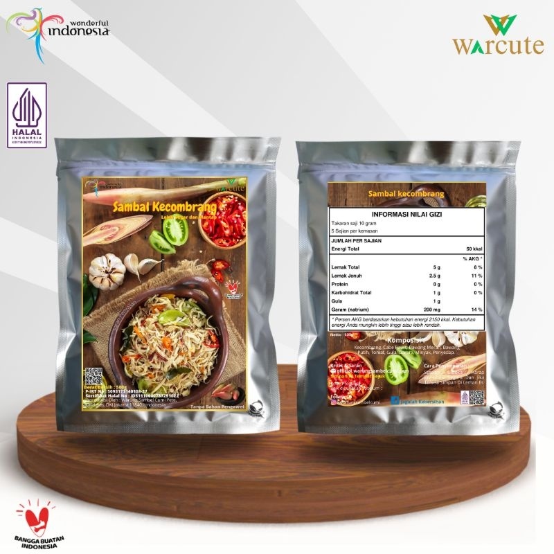 

Sambal Kecombrang Kemasan Vacuum 500G