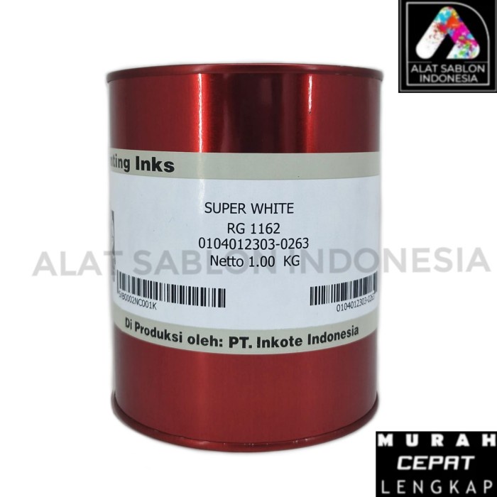 

Terbaru Tinta Rg 1162 Super White Royal Guard Tinta Sablon Pvc 1Kg Ori