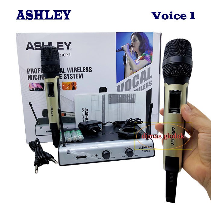 Werles Mic Wirles ASHLEY VOICE 1 Wireless Microphone 2 Mik Pegang