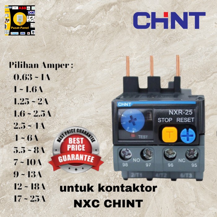 

Thermal Overload Relay Chint Nxr-25 Nxr25 Original 100% Dan Terpercaya