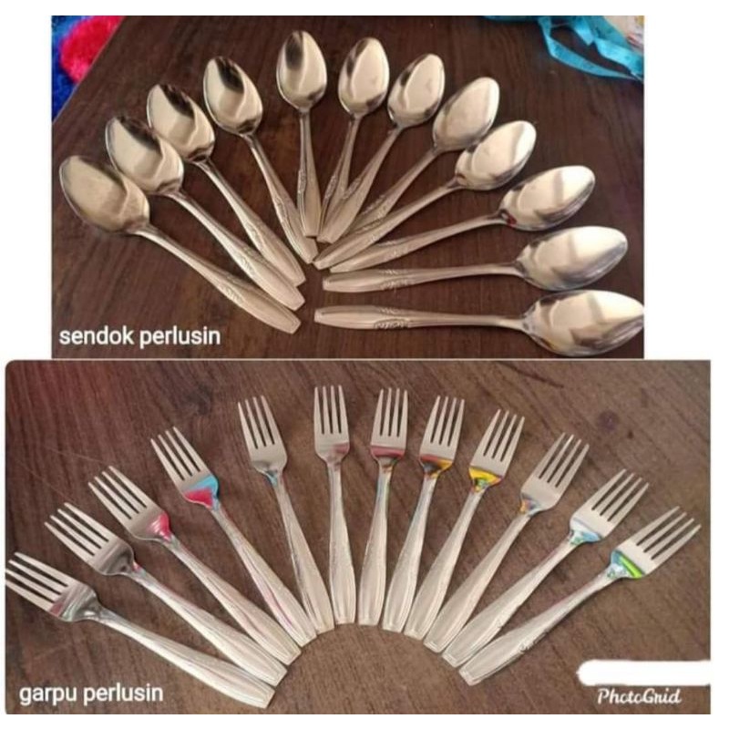 Sendok/Garpu set Lusinan