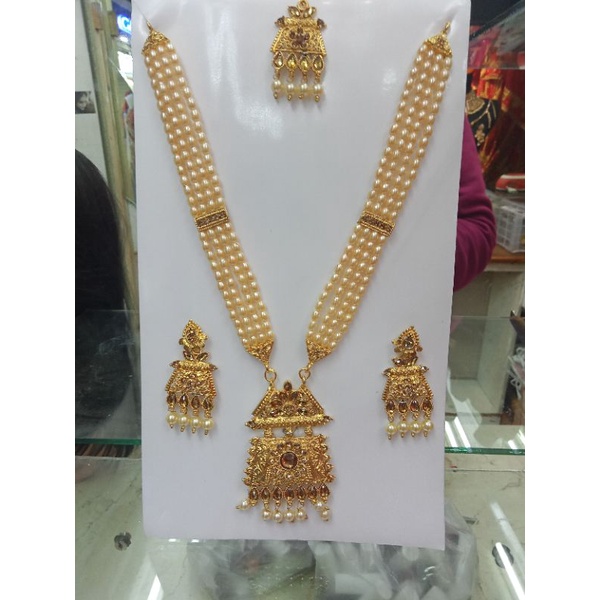 BIG KALUNG SET ANTING DUBAI LAPIS EMAS 24 K INDIA ARAB BONUS *Gelang*