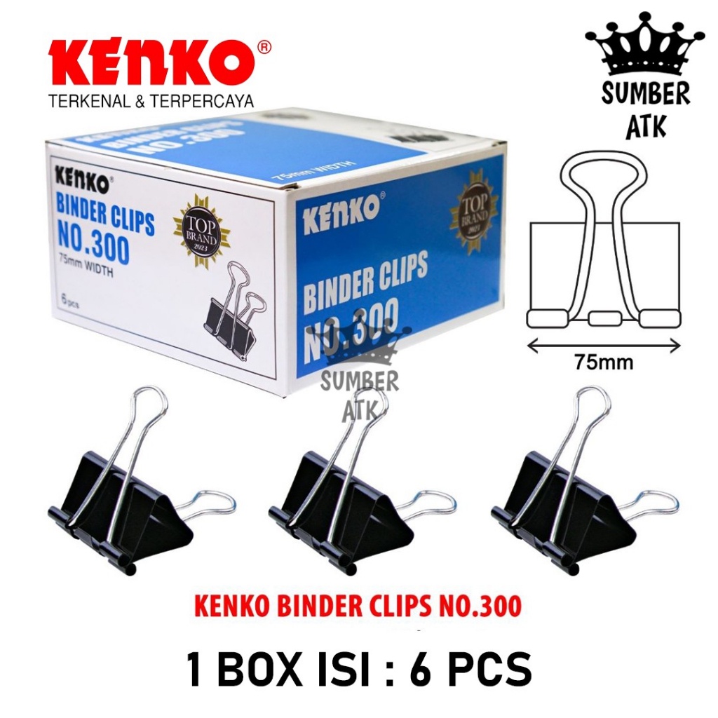 

Kenko Binder Clip / Jepit Kertas / Klip Binder No.300
