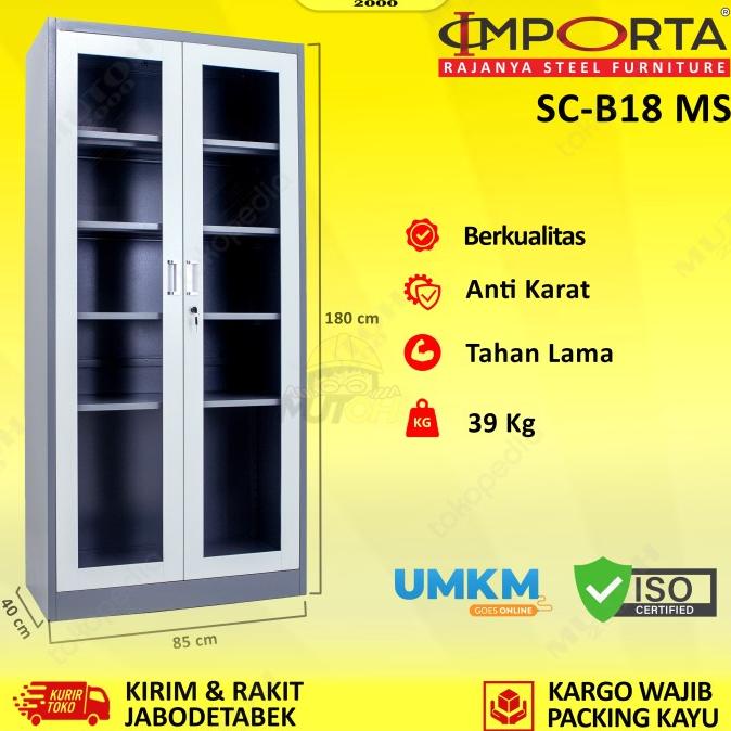 

Terbaik Importa Sc-B18 Ms Lemari Arsip Besi 2 Pintu Swing Kaca Limited Edition