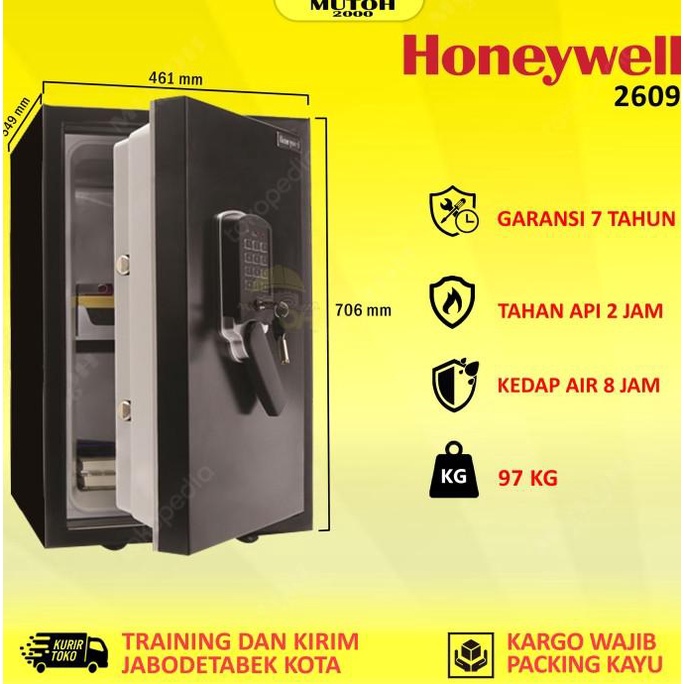 Brankas Honeywell 2609 Anti Air & Api Bergaransi 7 Tahun Original