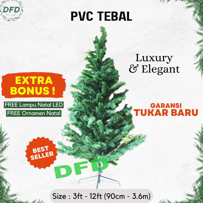 Terlaris Pohon Natal 2,4 Meter Pvc Tebal ( P-003 ) Terbaik