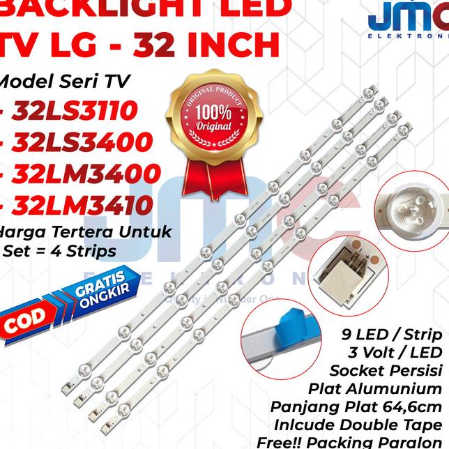 Baru Backlight Tv Lg 32ls3400 32ls3410 32lm3410 32lm3400 lampu led bl 9k  KX 313