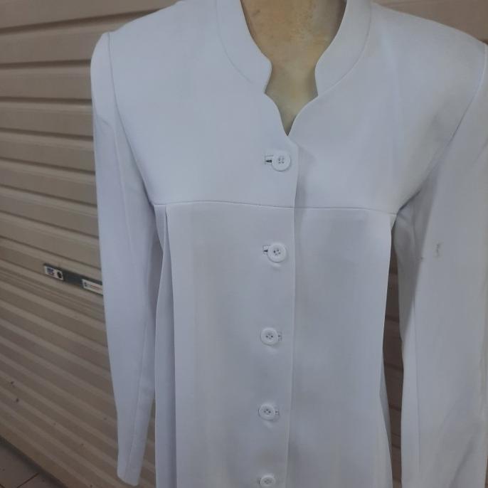 Seragam PNS (Hamil) Atasan Putih + Celana biru tua