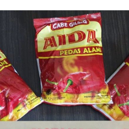 

Aida Pacific Cabe Giling/Cabe Bubuk/Cabe Tabur 500Gr