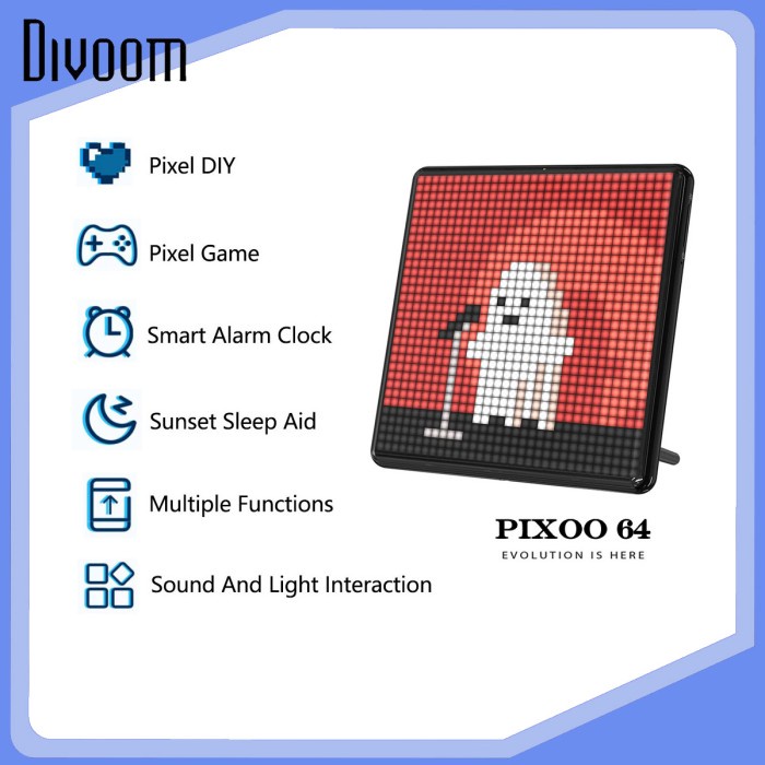 Konfli Divoom Pixoo 64 Bingkai