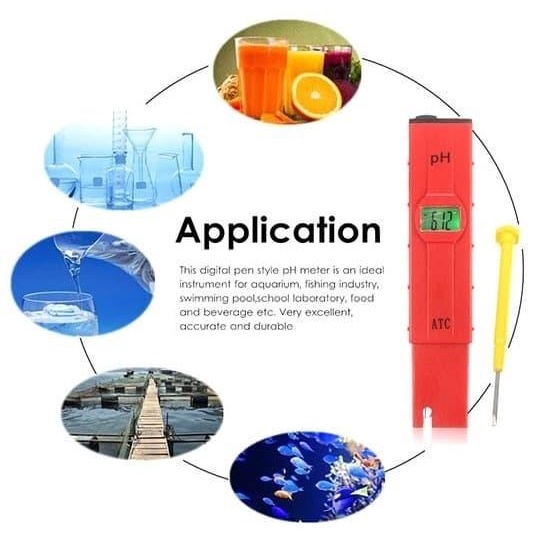 Ph Meter Backlight + Atc Digital Alat Ukur Ph Air