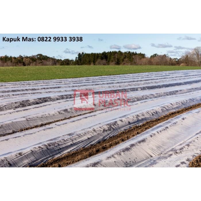 Mulsa Plastik Hitam Perak / Mulsa Plastik Merk Urban Plastic (120 Cm)