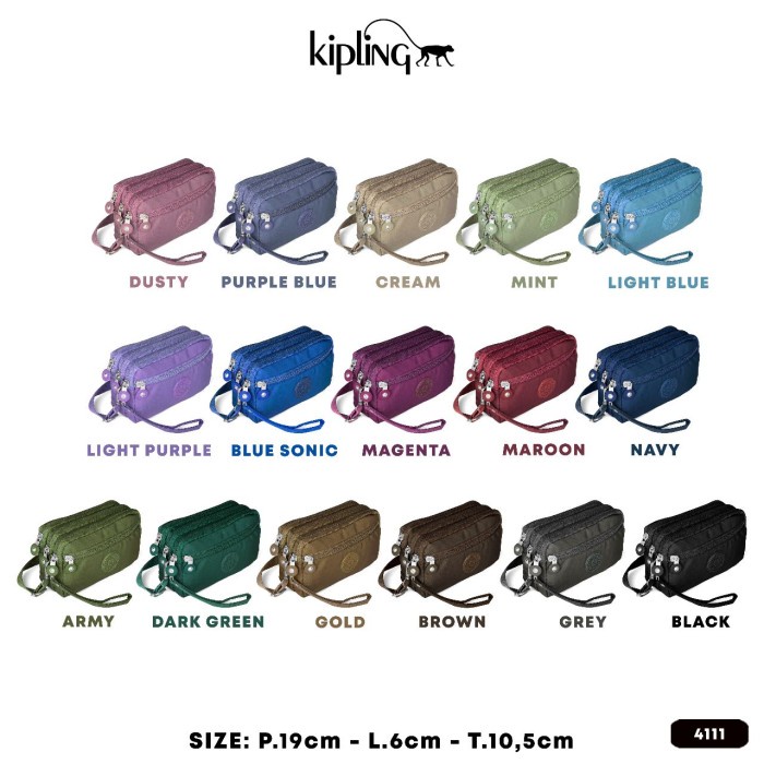 Dompet HP Kipling-3844 / Dompet Selempang 4 Ruang 100% ORIGINAL