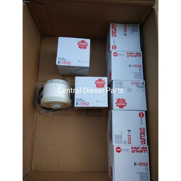 Cod Filter Solar / Fuel Filter Innova Fortuner Hiace F-11112 F11112 Sakura Kode Hm004