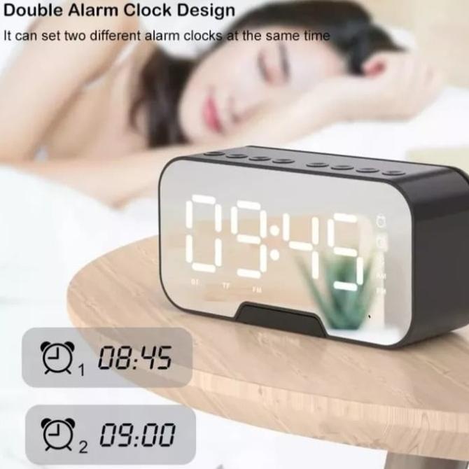 speaker bluetooth - speaker jam bisa alarm dan radio
