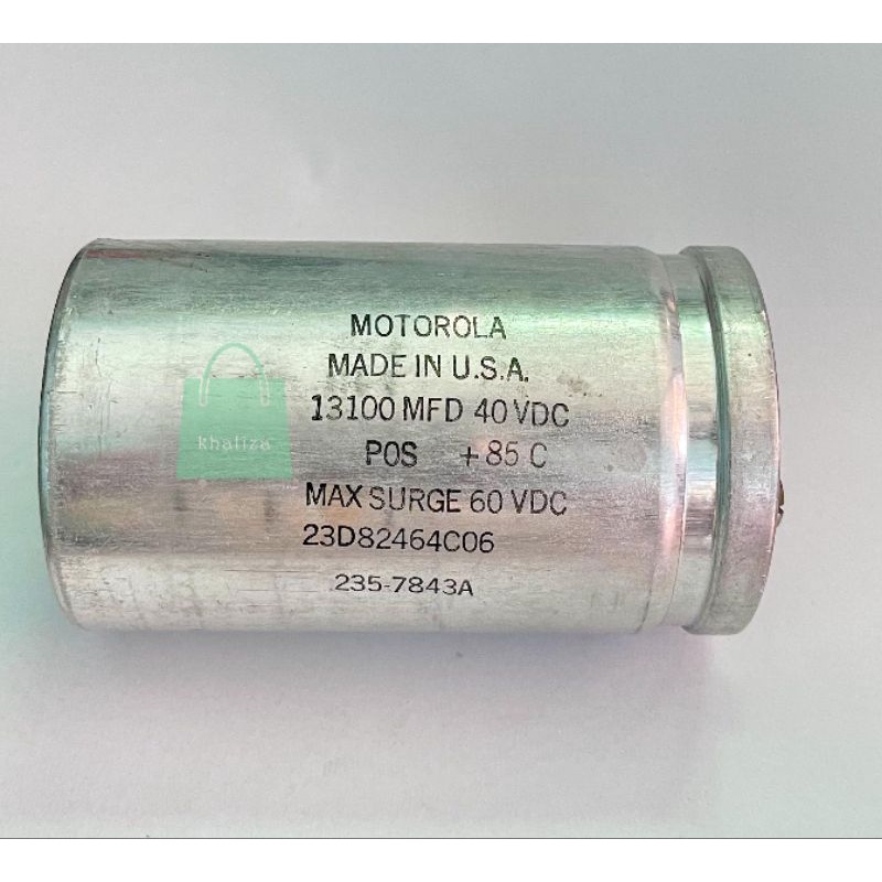 Motorola Elco Capacitor 13100 MFD 40 VDC