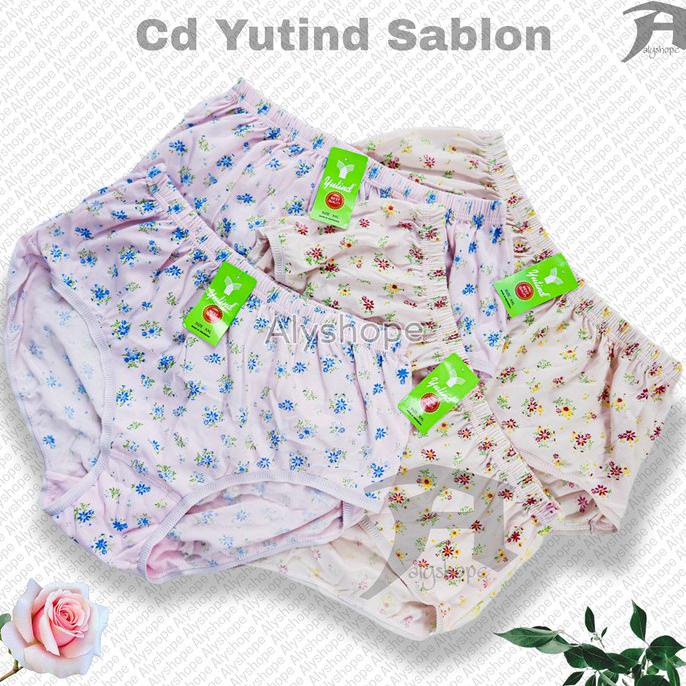 (12pcs) Celana Dalam Yutind Motif /Cd Wanita Sablon / Cd Wanita Dewasa