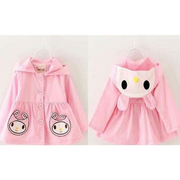 Jaket Hoodie/Coat Anak Perempuan Lucu Pink (Bonita Girl Coat)