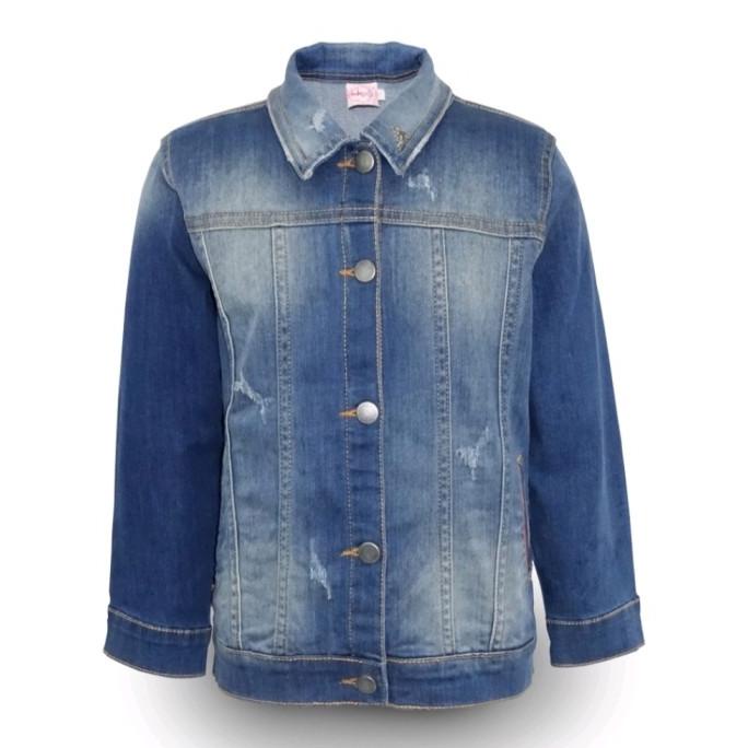 JAKET JEANS BRANDED ANAK PEREMPUAN RODEO GIRL RAINBOW