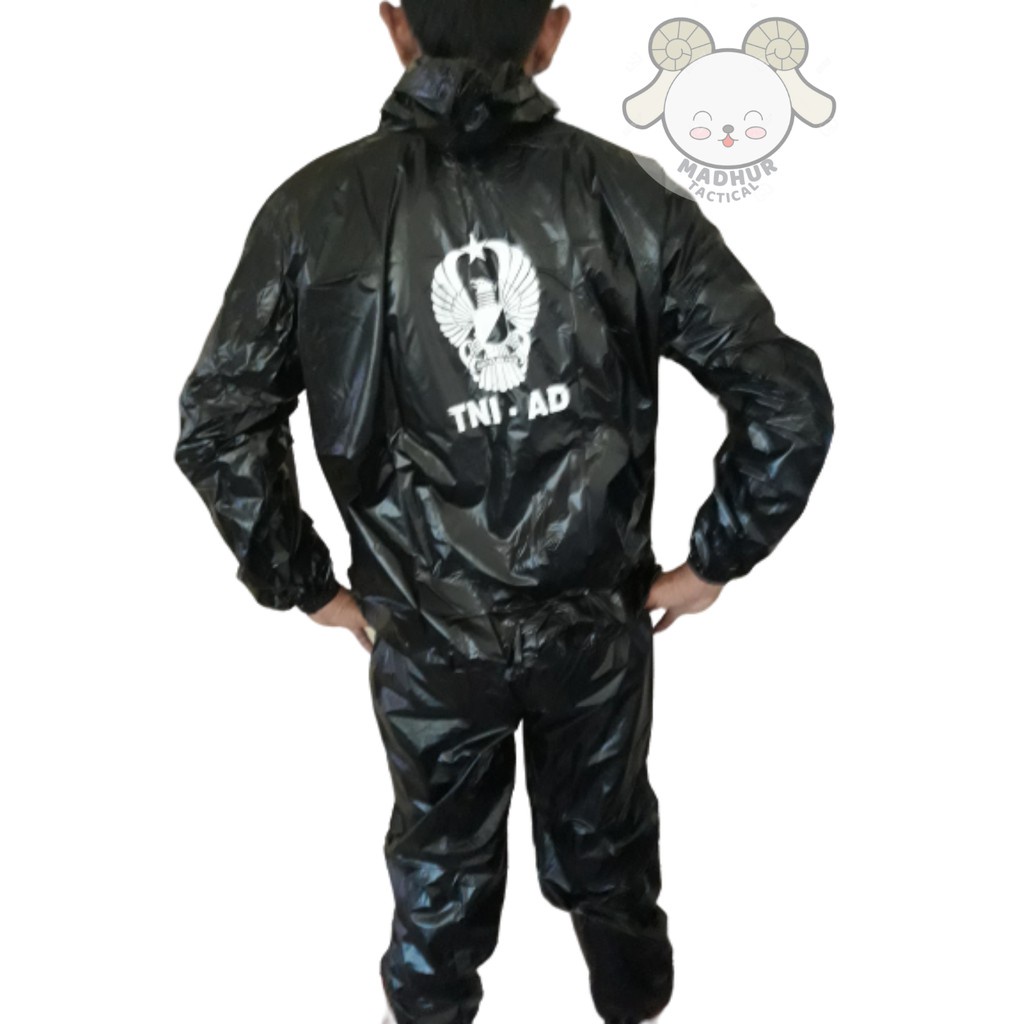 XM4 SAUNA TNI AD BAJU OLAHRAGA LARI JAS HUJAN ARMY SA3