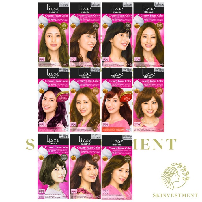 Hair Foam - Liese Blaune Creamy Foam Color - Liese Blaune Bubble Hair Color Foam