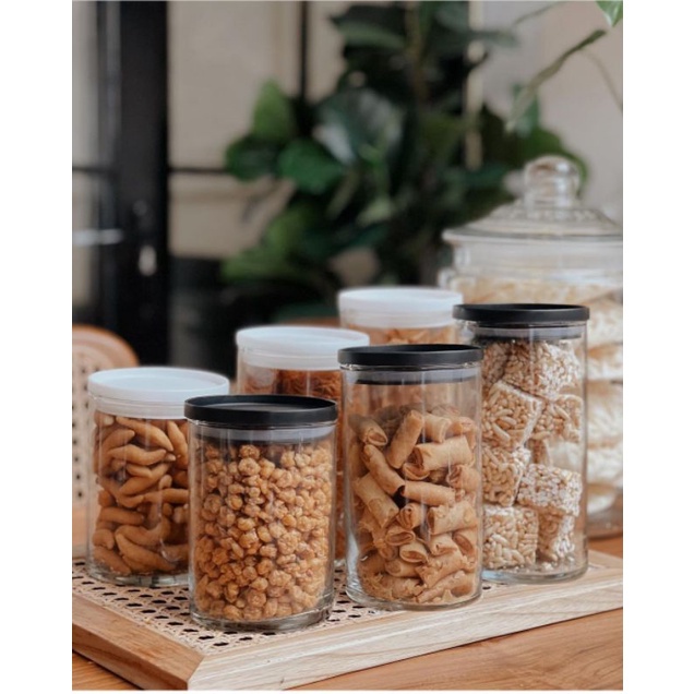 PROMO LEBARAN Set Toples Lebaran Isi 3 | Toples Kaca | Toples Makanan | Toples Jajan Lebaran