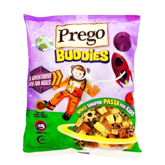 

Promo Prego Buddies Kids Shaped Pasta - Space 200Gr Halal
