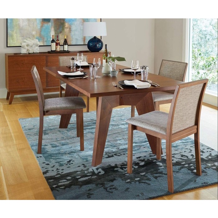 MJ1 201 Set meja Makan Kayu Jati Minimalis 4 Kursi 6 Kursi Busa Empuk Terbaru - Meja Saja