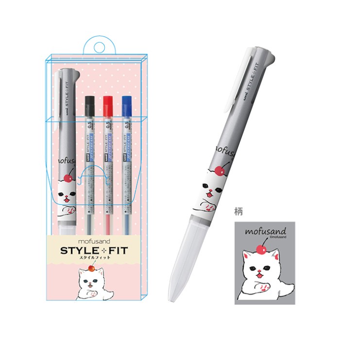 

Uni Style Fit Mofusand 3 Color Multi Oil Ink Pen 0.5mm Limited Edition