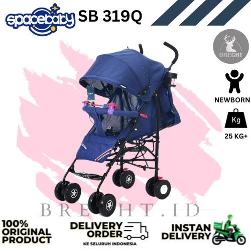 (JTR) BABY STROLLER SPACEBABY SB 319Q
