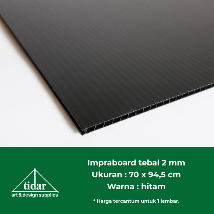 

Promo Impraboard Hitam 2 Mm 70 X 94,5 Cm - Infraboard - Papan Plastik - Pp