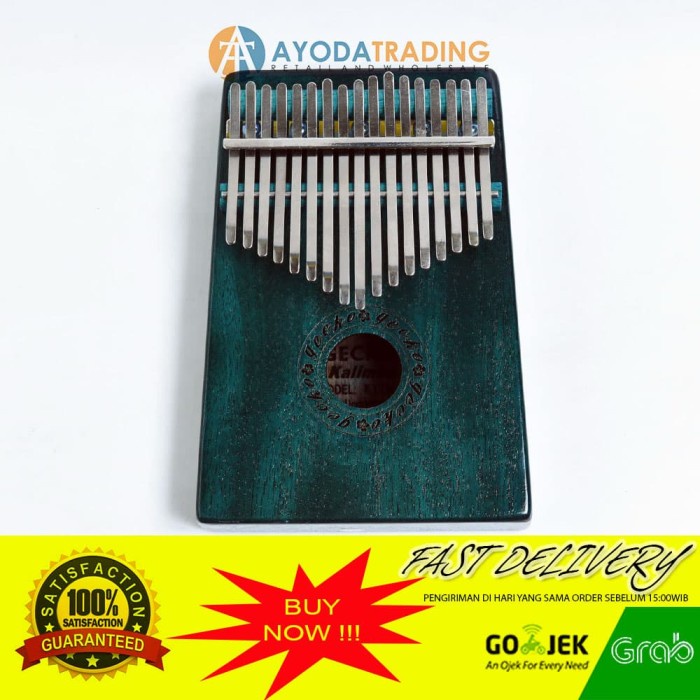 Kalimba - Authentic Gecko Kalimba K17Mb Blue Alat Musik Tradisional