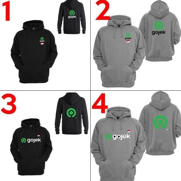 PROMO TERBARU HOODIE JAKET SWEATER GOJEK DRIVER EXPRESS FOOD OJEK ONLINE OJOL INDONE HARGA TERJANGKA