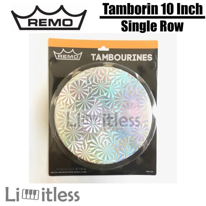 Tamborin - Top Tamborin Remo 10 Inch Single / Double Row Tambourine Original