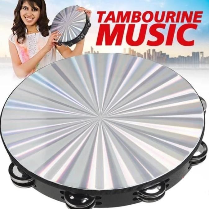 Tamborin - Tamborin / Kecrekan Tamborin Hologram 8" Inch #Gratisongkir