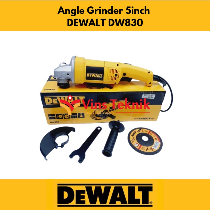 mesin gerinda tangan 5" dw 830 medium angle grinder dewalt DW830 -Megah CT
