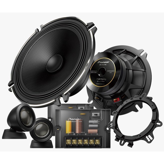 ✅New Ori Pioneer Ts-V170C Hi-Res 17 Cm Component Speaker Package Terbaru