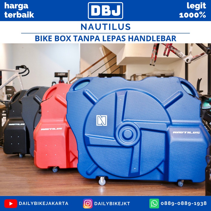 Promo Bike Box Bike Bag Hard Case Nautilus Tanpa Lepas Handlebar