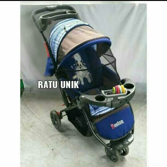 Promo Stroller Pliko Boston Seri 338 Kereta Bayi Roda 3 Kereta Empat Warna