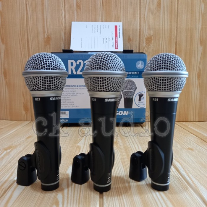 SAMSON R21 3PCS MIC DYNAMIC ORIGINAL