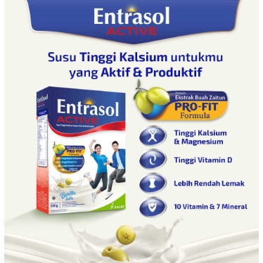 

Entrasol Active Vanilla 160gr COD MURAH - APOTEK RESMI