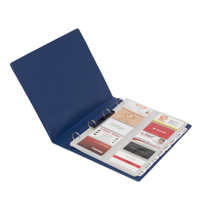 

For Sale Bantex Business Card Album 400 Cards A4 Blue #5599 01 High Quality