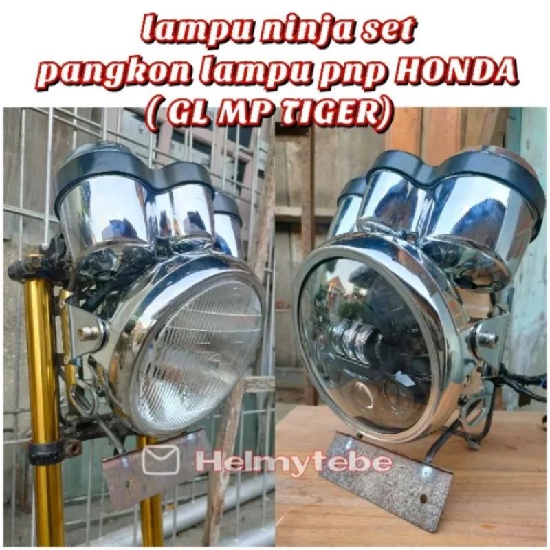 lampu ninja R SS set daymaker 19 LED PNP Tiger GL Megapro kupingan Tiger lama TILAM