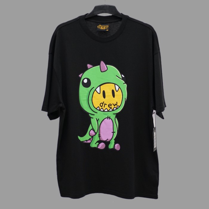 DREW HOUSE DINO IN BLACK TEE ORIGINAL KAOS PRIA WANITA BRANDED HYPE - XS