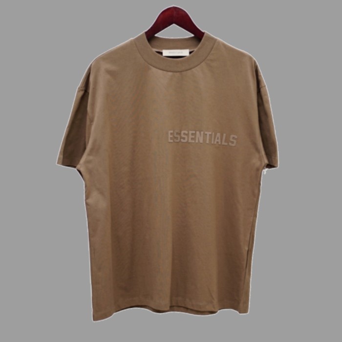 TSHIRT ESSENTIALS FEAR OF GOD WOOD ORIGINAL KAOS PRIA WANITA BRANDED - XS