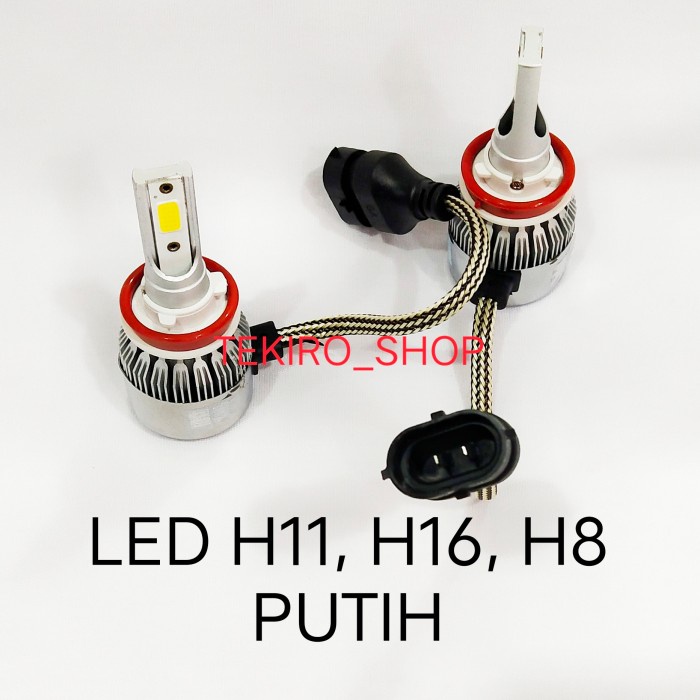 LAMPU FOGLAMP LED PUTIH H11 H16 AVANZA XENIA INNOVA 12 RUSH CALYA AGYA star