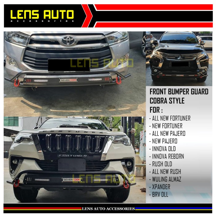 TANDUK COBRA STYLE SEVENCODE - FRONT BUMPER GUARD COBRA STYLE termurah