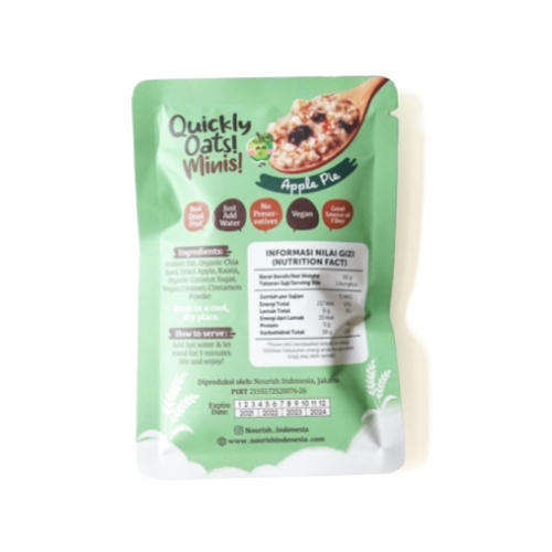 

Buy 5 Get 1 Free Quily Oats! Nis! Pie Sachet